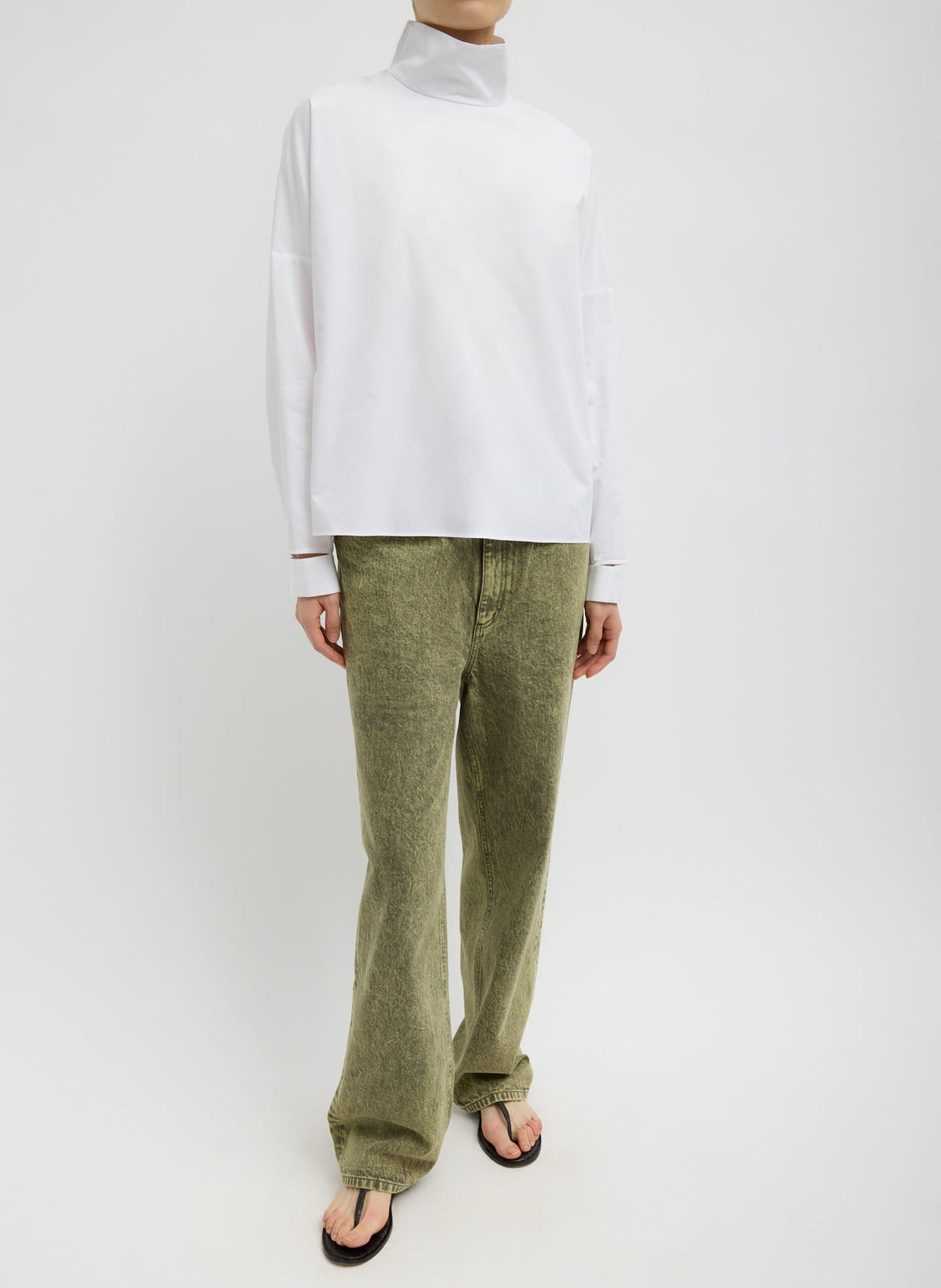 Tibi Acid Yellow Lab Washed Denim Dennis Jean