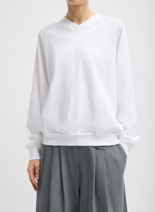 Tibi White Perfect T-Shirt Vintage Sweatshirt