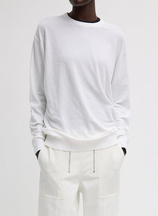 Tibi White Sable Perfect Men's Pullover