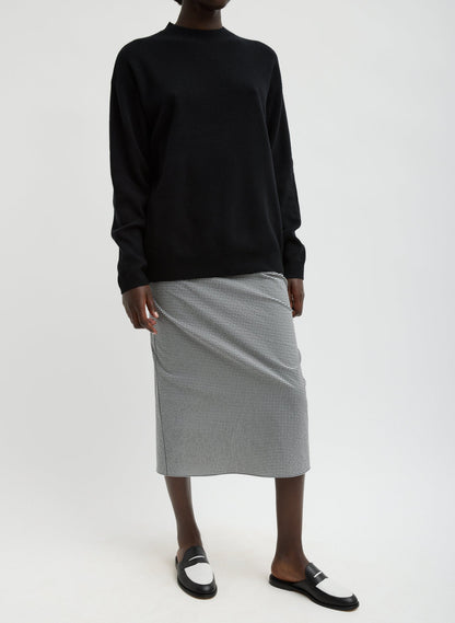 Tibi Black Anna Merino Wool Cut Out Racerback Pullover