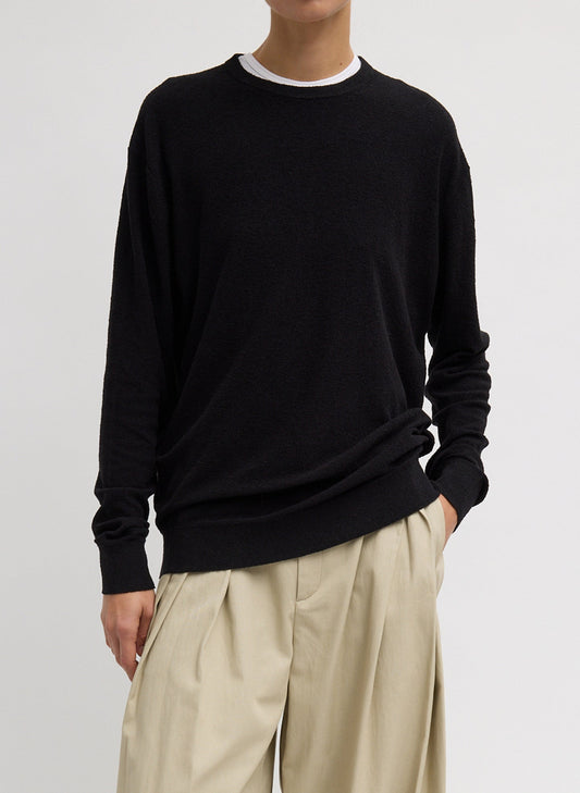 Tibi Black Sable Perfect Men's Pullover