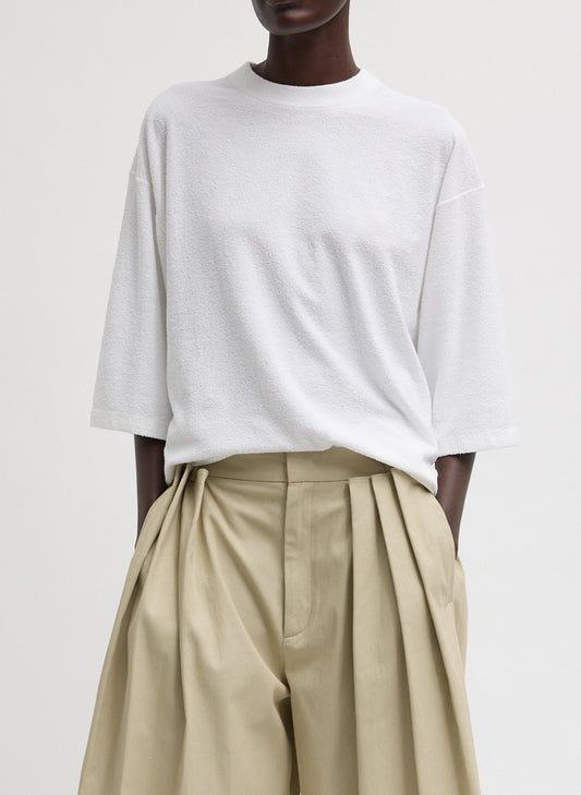Tibi White Sable Oversized Easy T-Shirt