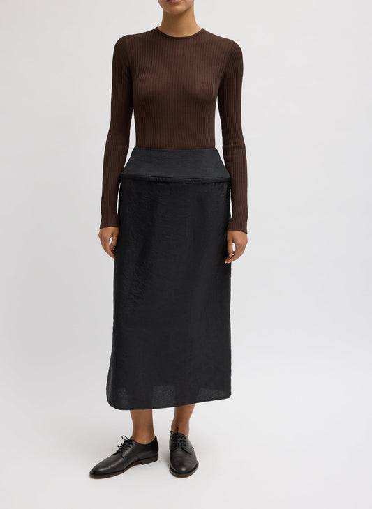 Tibi Black Chassis Hoop Pencil Skirt