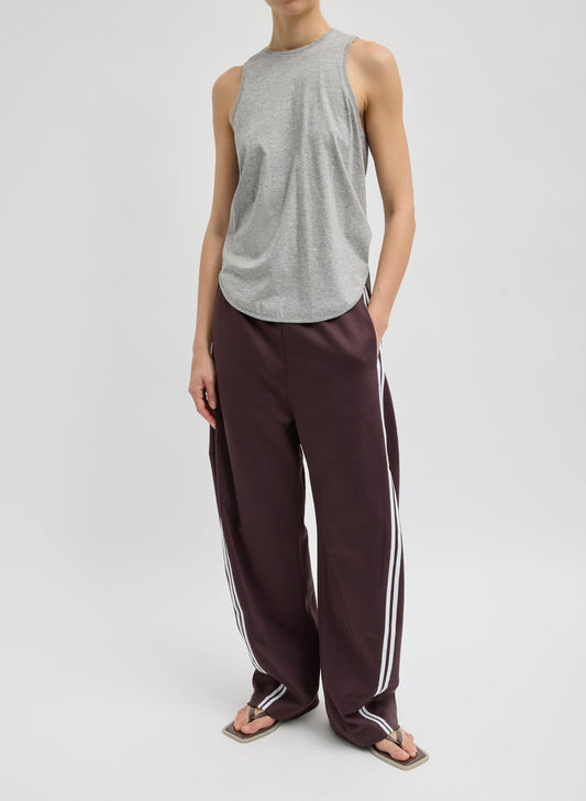 Tibi Plum Active Knit Winslow Pant