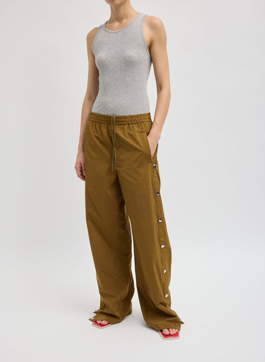 Tibi Loden Nylon Snap Jogger