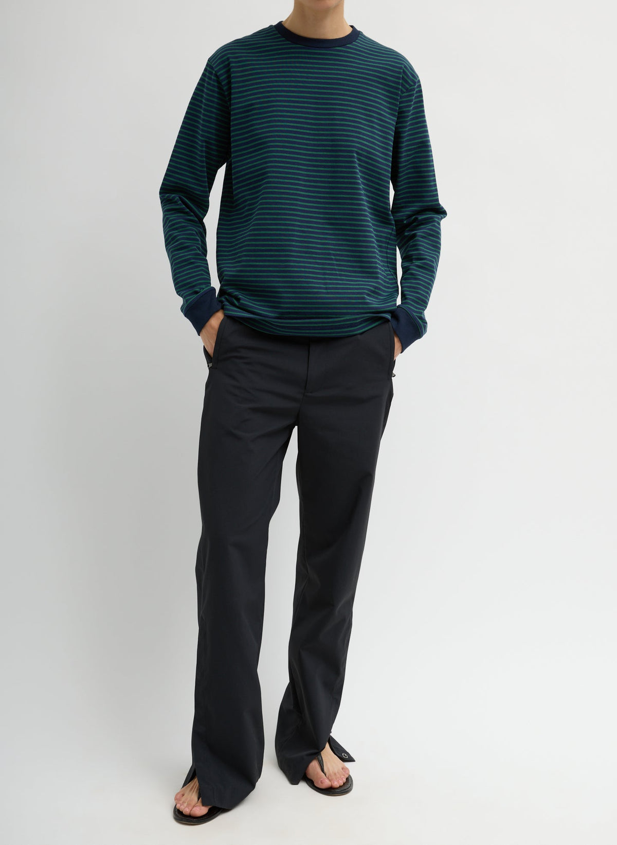 Tibi Black Tech Suiting Mark Trouser