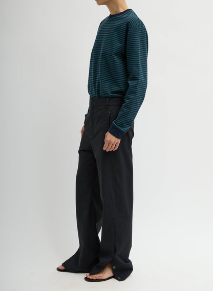 Tibi Black Tech Suiting Mark Trouser