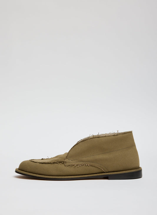 Tibi Tan Harry Canvas Boot