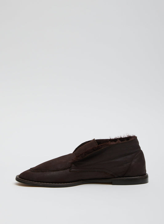 Tibi Brown Harry Boot Shearling