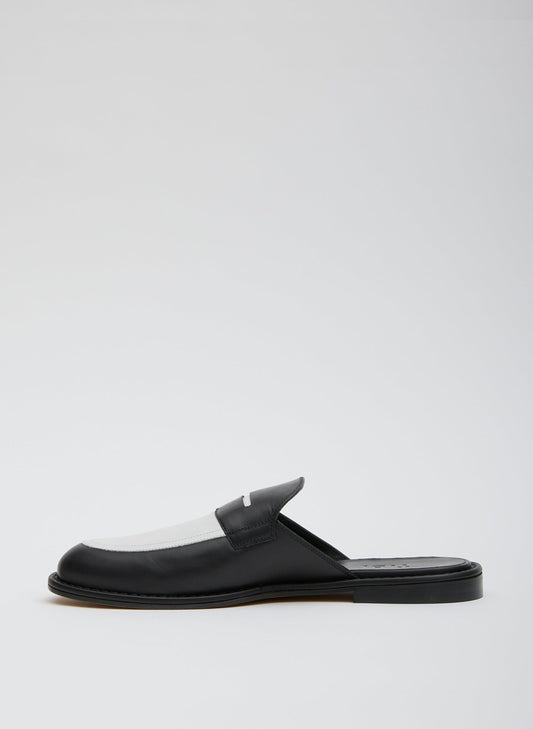 Tibi Black/White Herbert Slide