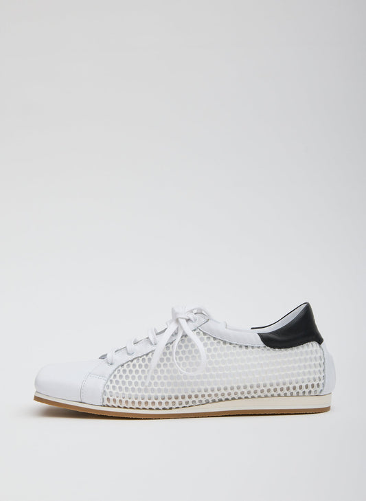 Tibi White Seth Mesh Sneaker