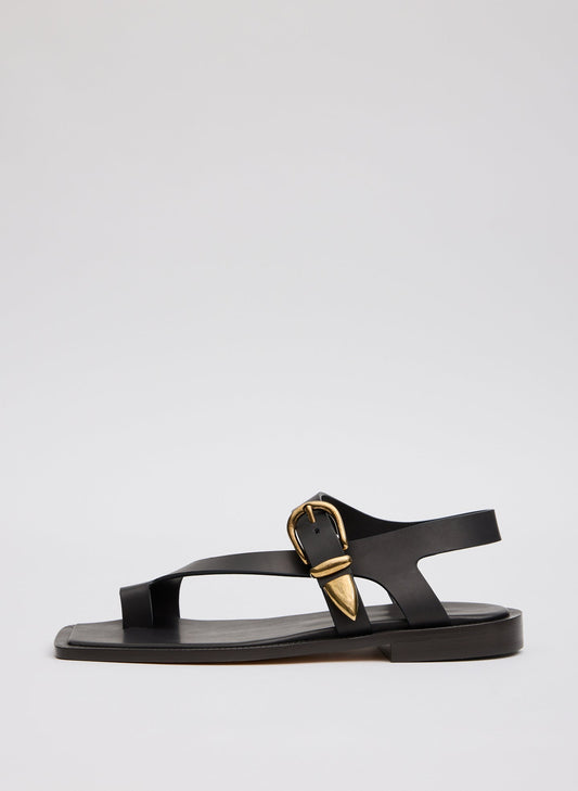 Tibi Black Karel Sandal