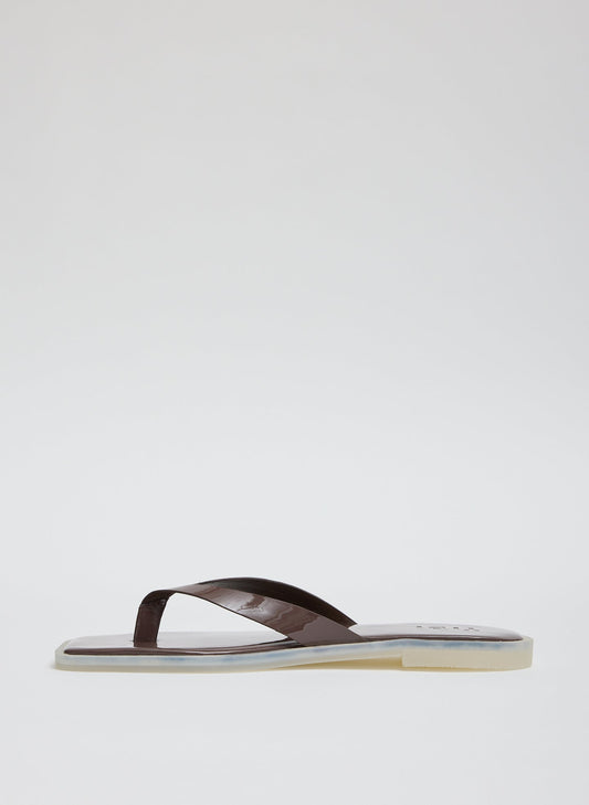 Tibi Dark Brown Arnie Sandal