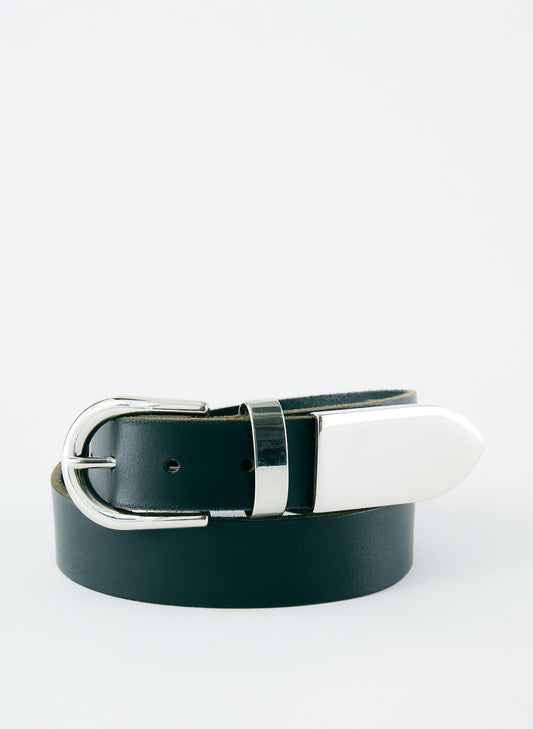 Tibi Black Carlos Leather Belt