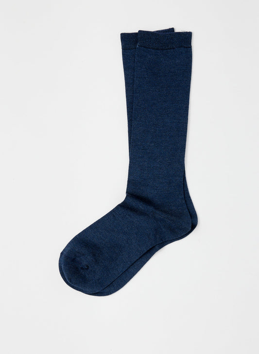 Tibi Heather Blue Classic Socks