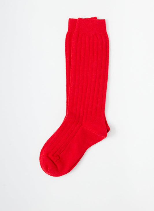 Tibi Red Cashmere Socks