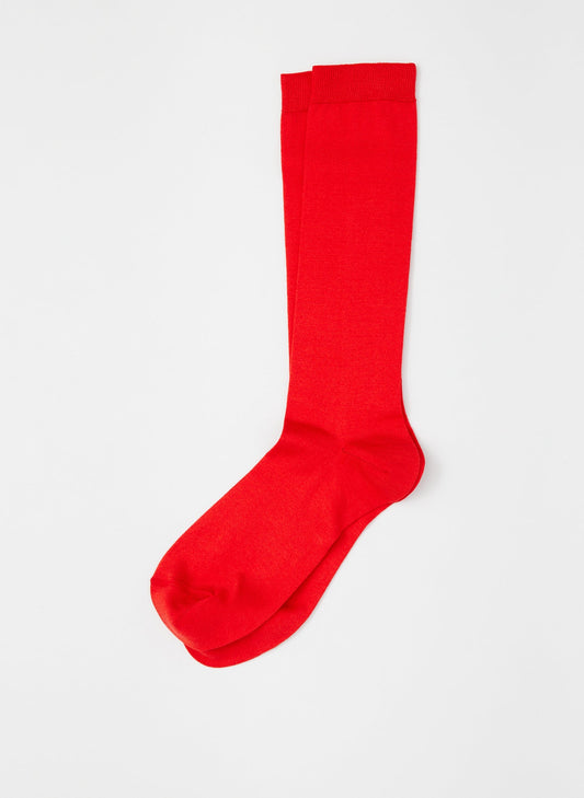Tibi Red Classic Socks