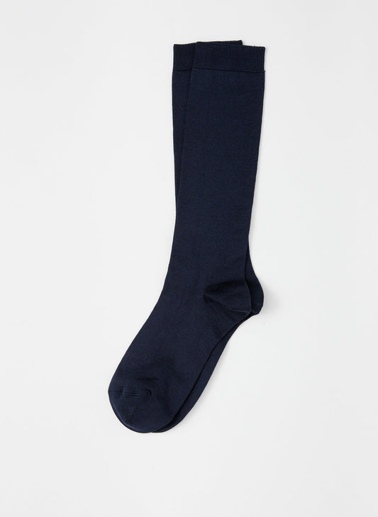 Tibi Navy Classic Socks