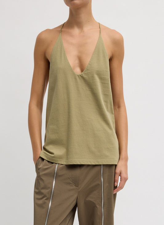 Tibi Fennel Racerback Tank