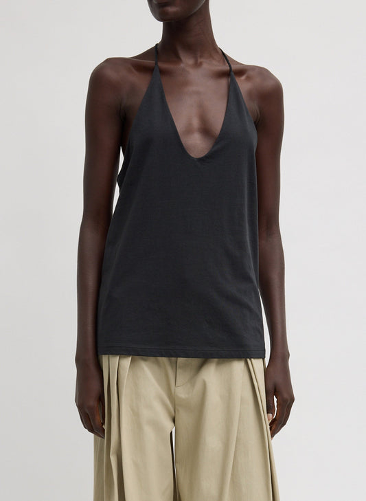 Tibi Black Racerback Tank